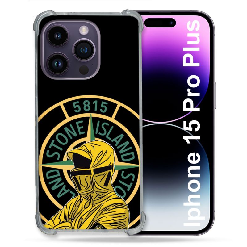 Coque Renforcée Pour Iphone 15 Pro Plus Stone Island Color
