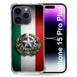 Coque Renforcée Pour Iphone 15 Pro Plus Voyage Drapeau Italie