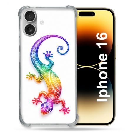 Coque Renforcée Pour Iphone 16 Animal Salamandre Color 2026