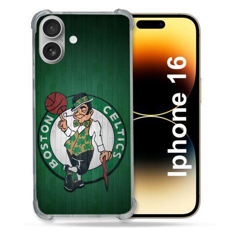 Coque Renforcée Pour Iphone 16 Basket Boston Celtics