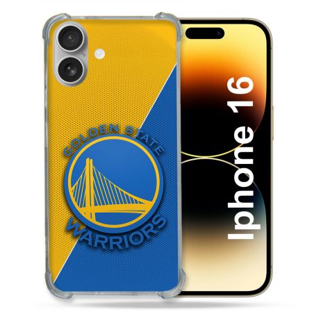 Coque Renforcée Pour Iphone 16 Basket Golden State Warriors