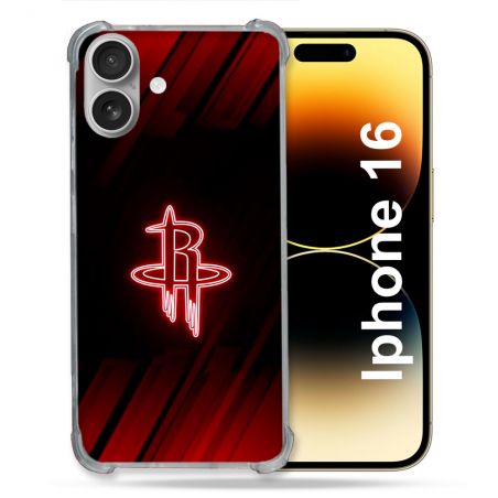 Coque Renforcée Pour Iphone 16 Basket Houston Rockets