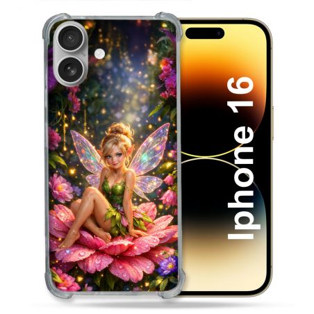 Coque Renforcée Pour Iphone 16 Fantastique Fee Fleur