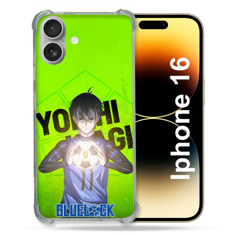 Coque Renforcée Pour Iphone 16 Manga Blue Lock Yoichi Isagi