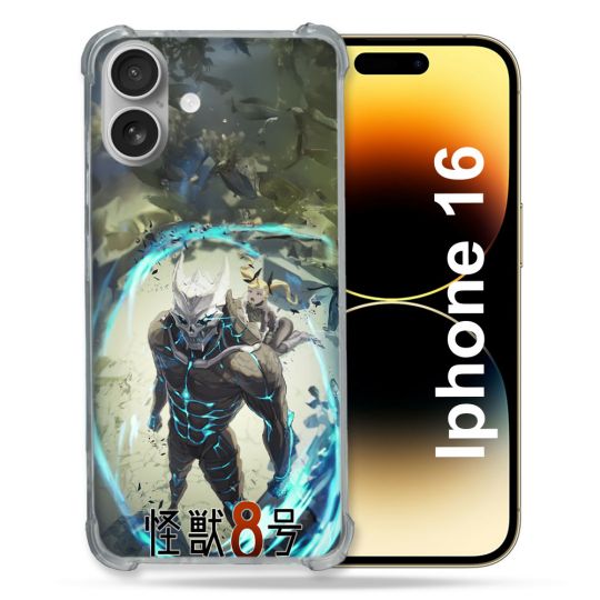 Coque Renforcée Pour Iphone 16 Manga Kaiju N° 8 Kafka Hibino
