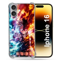 Coque Renforcée Pour Iphone 16 Manga My Hero Academia Shoto Portrait