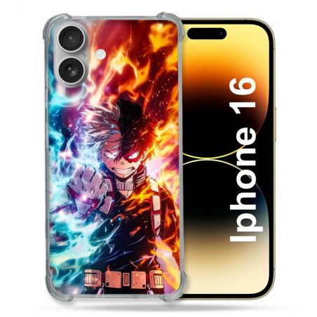 Coque Renforcée Pour Iphone 16 Manga My Hero Academia Shoto Portrait