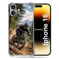 Coque Renforcée Pour Iphone 16 Sport VTT Montagne