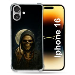 Coque Renforcée Pour Iphone 16 Tete de Mort Doigt 2026