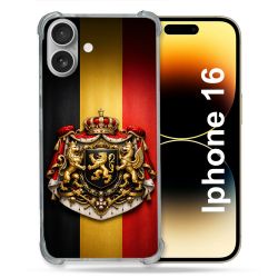 Coque Renforcée Pour Iphone 16 Voyage Drapeau Belgique