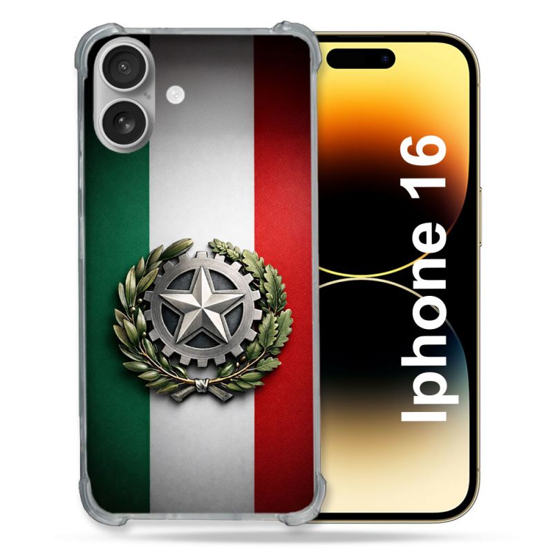 Coque Renforcée Pour Iphone 16 Voyage Drapeau Italie