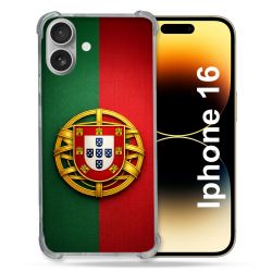 Coque Renforcée Pour Iphone 16 Voyage Drapeau Portugal