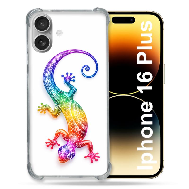 Coque Renforcée Pour Iphone 16 Plus Animal Salamandre Color 2026