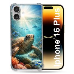 Coque Renforcée Pour Iphone 16 Plus Animal Tortue Marine