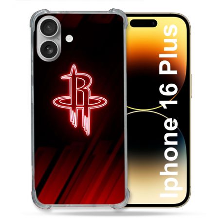 Coque Renforcée Pour Iphone 16 Plus Basket Houston Rockets