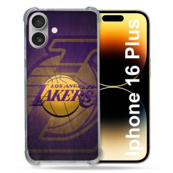 Coque Renforcée Pour Iphone 16 Plus Basket Los Angeles Lakers