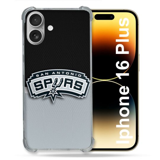 Coque Renforcée Pour Iphone 16 Plus Basket San Antonio Spurs