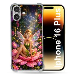 Coque Renforcée Pour Iphone 16 Plus Fantastique Fee Fleur