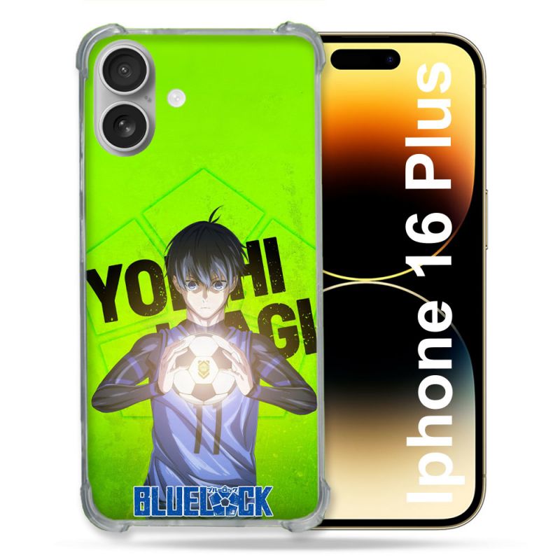 Coque Renforcée Pour Iphone 16 Plus Manga Blue Lock Yoichi Isagi