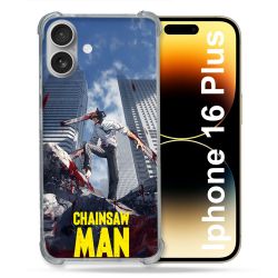 Coque Renforcée Pour Iphone 16 Plus Manga Chainsaw Man Denji