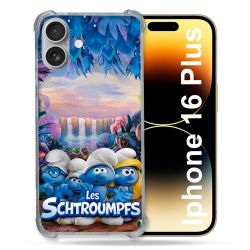 Coque Renforcée Pour Iphone 16 Plus Schtroumpfs Forêt