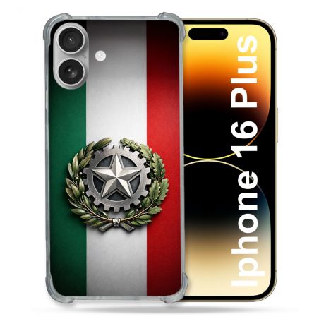 Coque Renforcée Pour Iphone 16 Plus Voyage Drapeau Italie