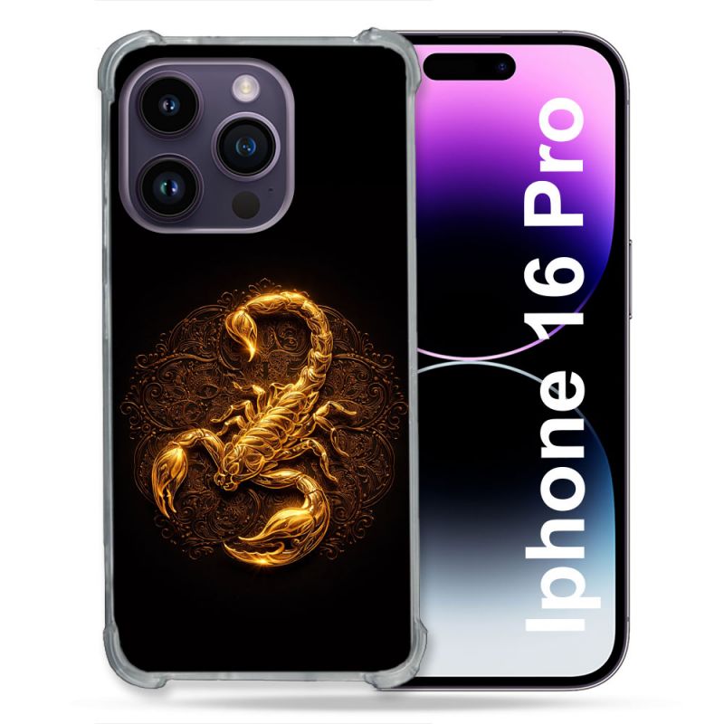 Coque Renforcée Pour Iphone 16 Pro Animal Scorpion Fresque 2026