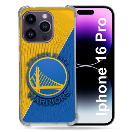 Coque Renforcée Pour Iphone 16 Pro Basket Golden State Warriors