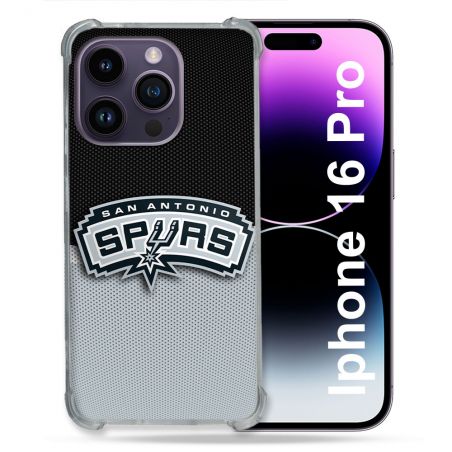 Coque Renforcée Pour Iphone 16 Pro Basket San Antonio Spurs