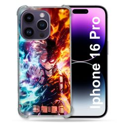 Coque Renforcée Pour Iphone 16 Pro Manga My Hero Academia Shoto Portrait