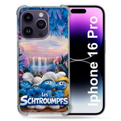 Coque Renforcée Pour Iphone 16 Pro Schtroumpfs Forêt