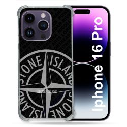Coque Renforcée Pour Iphone 16 Pro Stone Island Gris