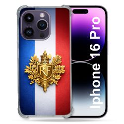 Coque Renforcée Pour Iphone 16 Pro Voyage Drapeau France
