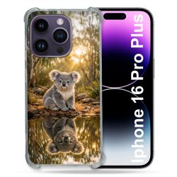 Coque Renforcée Pour Iphone 16 Pro Plus Animal Koala Reflet