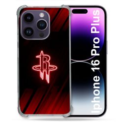 Coque Renforcée Pour Iphone 16 Pro Plus Basket Houston Rockets