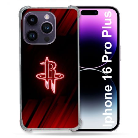 Coque Renforcée Pour Iphone 16 Pro Plus Basket Houston Rockets