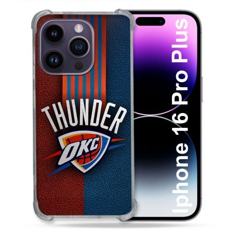 Coque Renforcée Pour Iphone 16 Pro Plus Basket Oklahoma City Thunder