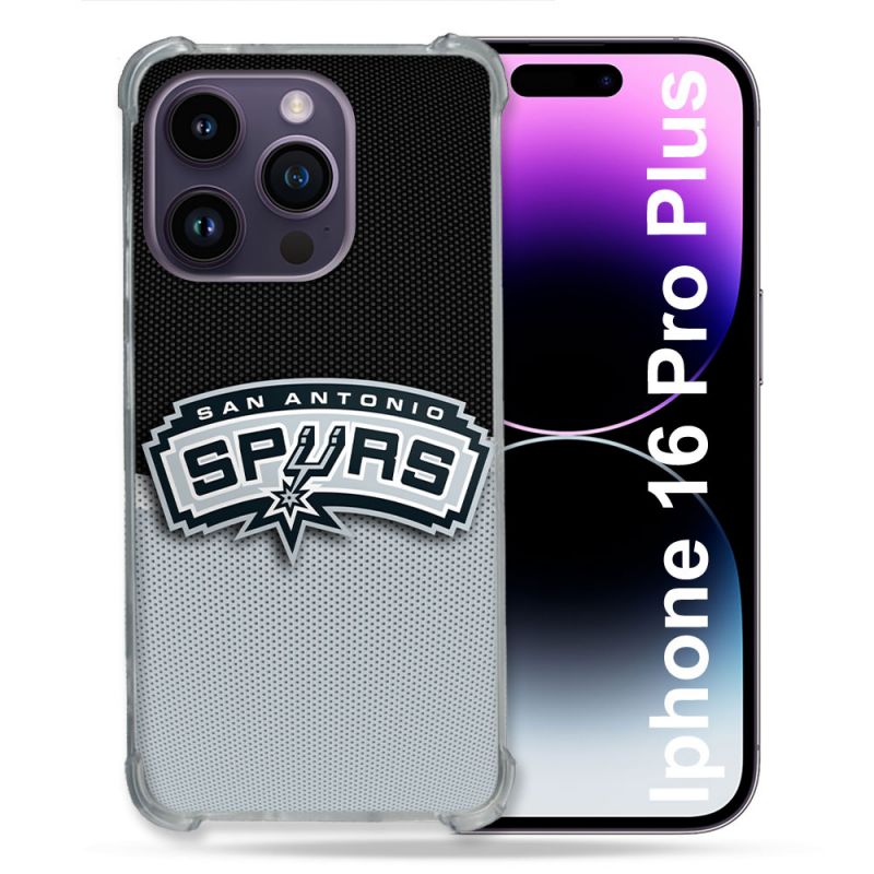 Coque Renforcée Pour Iphone 16 Pro Plus Basket San Antonio Spurs