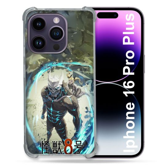 Coque Renforcée Pour Iphone 16 Pro Plus Manga Kaiju N° 8 Kafka Hibino