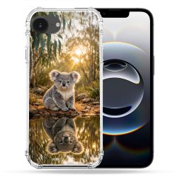 Coque Renforcée Pour Iphone 16e Animal Koala Reflet