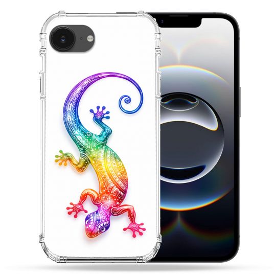 Coque Renforcée Pour Iphone 16e Animal Salamandre Color 2026