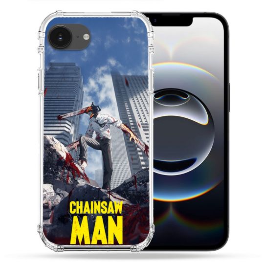 Coque Renforcée Pour Iphone 16e Manga Chainsaw Man Denji