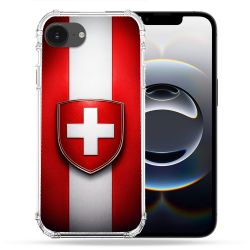 Coque Renforcée Pour Iphone 16e Voyage Drapeau Suisse