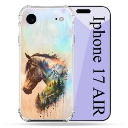 Coque Renforcée Pour Iphone 17 Air Animal Cheval Montagne
