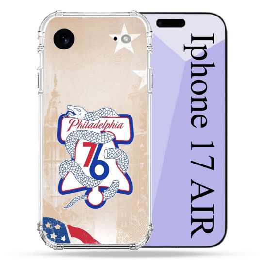 Coque Renforcée Pour Iphone 17 Air Basket Philadelphia 76ers