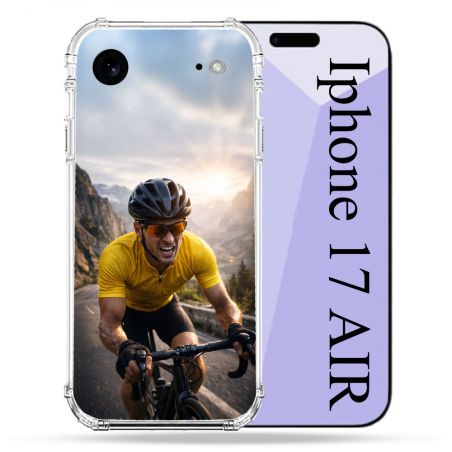 Coque Renforcée Pour Iphone 17 Air Sport Cyclisme Maillot Jaune