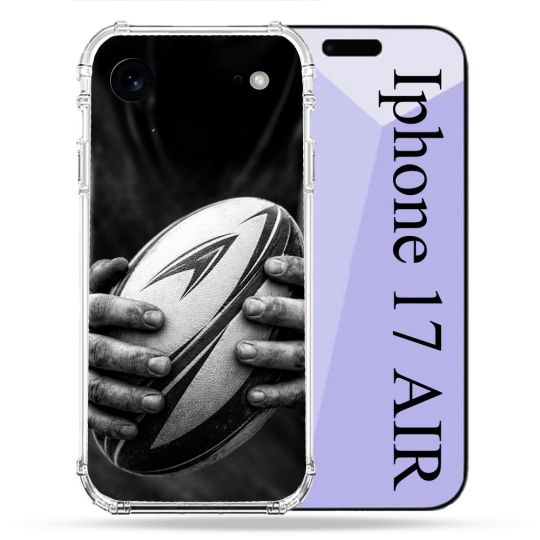 Coque Renforcée Pour Iphone 17 Air Sport Rugby Ballon Moderne