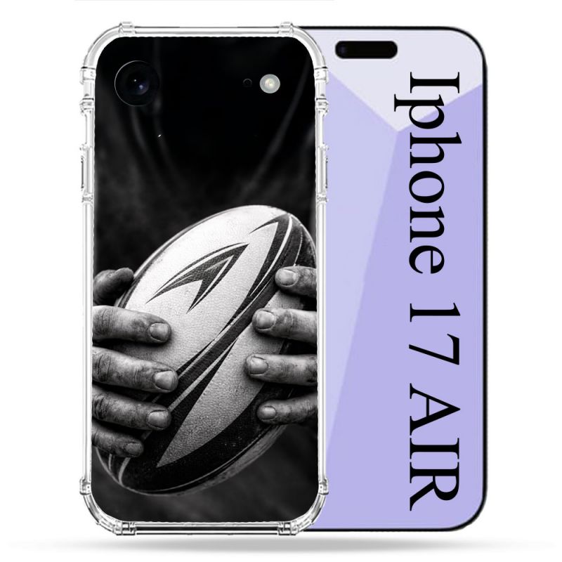 Coque Renforcée Pour Iphone 17 Air Sport Rugby Ballon Moderne