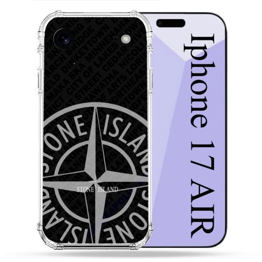 Coque Renforcée Pour Iphone 17 Air Stone Island Gris