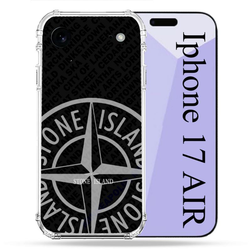 Coque Renforcée Pour Iphone 17 Air Stone Island Gris
